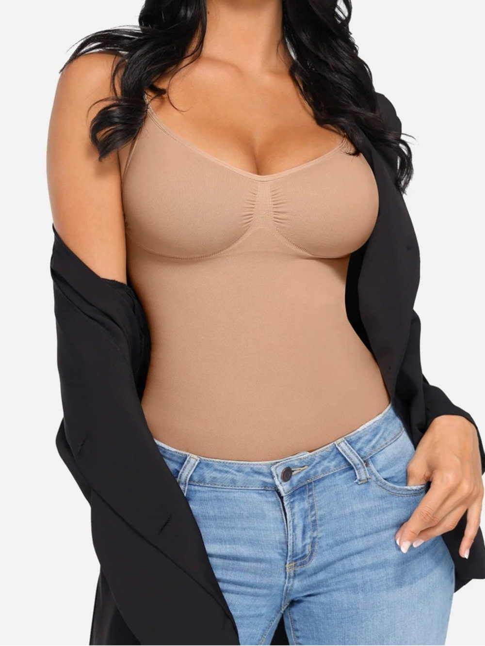 FeelinGirl Slimming Tummy Control Shapewear V-Neck Camisole